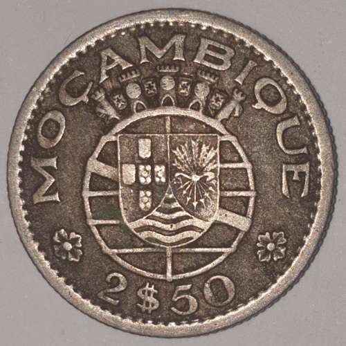 1952 - 2.5 ESCUDOS - MOZAMBIQUE - (Copper-Nickel) KM#78